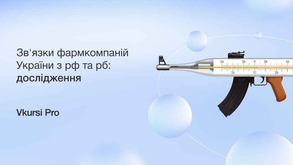 Фармринок України: дослідження зв'язків із росією та білоруссю