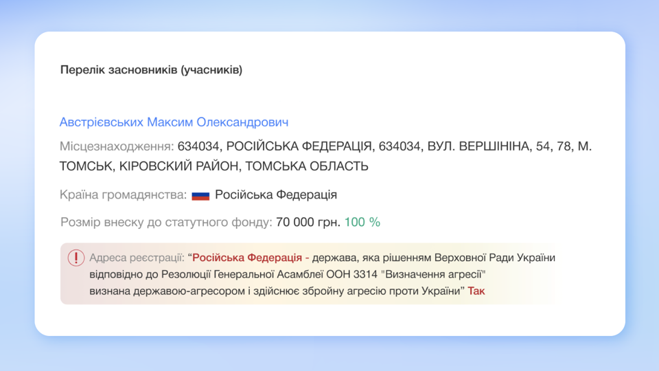 На Vkursi з'явилось спеціальне маркування компаній, що пов'язані із резидентами росії або білорусі